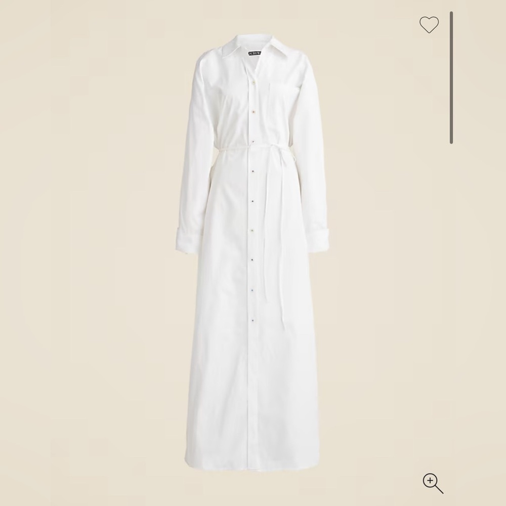 NEW Christopher John Rogers X J. Crew Cotton Poplin Shirtdress Maxi